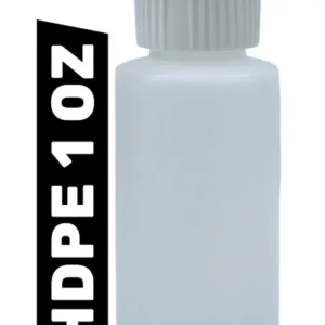 1 oz Natural HDPE Plastic Cylinder Bottles