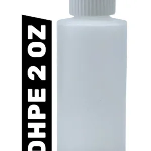 2 oz Natural HDPE Plastic Cylinder Bottles