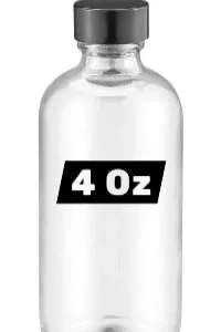 4 oz (120 ml) Boston Round Clear Glass Bottle
